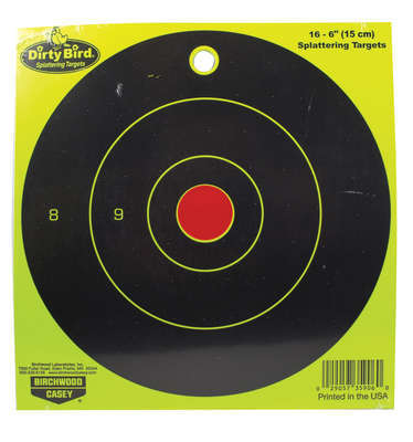 Targets Birchwood Casey Dirty Bird B/C DIRTY BIRD YELLOW RND TGT 16-6"